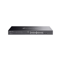 TP-LINK Tl-Sg2218P 16 Port Gigabit Smart Managed Poe Switch | 16 Poe+ Ports 150W, 2 Sfp Slots, Support Omada Sdn, Poe Recovery, Ipv6, Static Routing