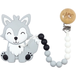 GLITTER AND SPICE Glitter & Spice Silicone Teether - Wolf Pup