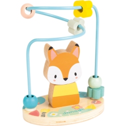 JANOD Wooden Bead Maze Activity Toy - Fox