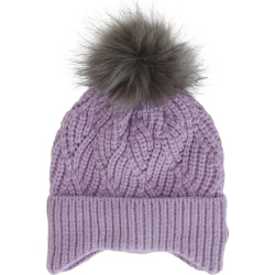 CALIKIDS Cashmere-Feel Knit Windproof Winter Hat - Orchid (Infant) In Multicolor