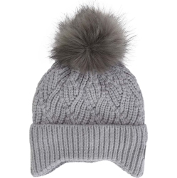 CALIKIDS Cashmere-Feel Knit Windproof Winter Hat - (Toddler) In Grey