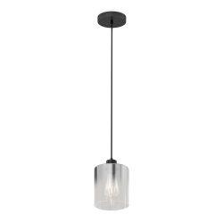 ARTIKA Haze Contemporary Single Pendant Light, Matte In Black