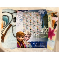 DISNEY Frozen No-Sew Fleece Throw Kit Sisters Forever