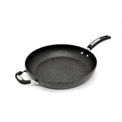 STARFRIT THE ROCK The Rock Classic 12.5" Ceramic Deep Fry Pan With Help Handle