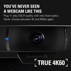 ELGATO - - Facecam Pro, True 4K60 Ultra HD Webcam Sony Starvis Sensor for Video Conferencing, Gaming And Streaming - In Black