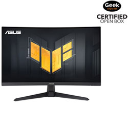 Open Box - ASUS TUF 27" FHD 180Hz 1ms GTG Curved VA LED FreeSync Gaming Monitor (VG27VQ3B) - Black