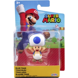 JAKKS PACIFIC Nintendo Toad Figure 2.5" In Blue