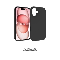 CC Topsave Slim, Matte Thin Soft Gel Rubber Jelly Tpu Cases for Iphone 16 (6.1") In Black