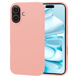 GOOSPERY Topsave Soft Feeling Jelly Silky Slim Bumper Case for Iphone 16 Plus (6.7") In Pink