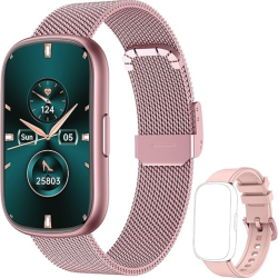 PRIME MADE Slim Fitness Tracker, Smart Watch \w Heart Rate, Blood Oxygen, Blood Pressure And Sleep Monitor, Activity Tracker & Pedometer, Calories