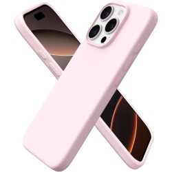 ORNARTO Compatible With Iphone 16 Pro Case 6.3", Liquid Silicone 3 Layers Full Covered Soft Gel Rubber Phone Case, Shockproof Protective Cover-Chalk