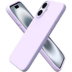 ORNARTO Compatible With Iphone 16 Case 6.1", Liquid Silicone 3 Layers Full Covered Soft Gel Rubber Phone Case, Shockproof Protective Cover-Pastel