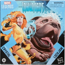 MARVEL Legends Inhumans 6 Inch Action Figure 2-Pack - Crystal & Lockjaw