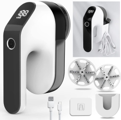 NONE Fabric Shaver, Electric Lint Remover Rechargeable, Lint Shaver With 3-Speeds And Battery, Lint Shaver for Clothing, Sweater, Matte In Black