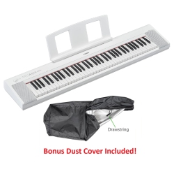 YAMAHA Piaggero Np-35 76-Key Digital Piano - (Bonus Dust Cover Included) In White