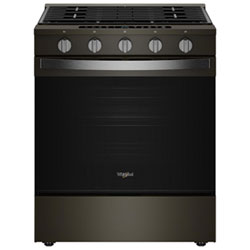 Whirlpool 30" 5.0 Cu. Ft. True Convection 5-Burner Slide-In Gas Air Fry Range (WSGS7530RZ) - Resistant Stainless Steel