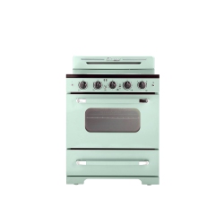 UNIQUE APPLIANCES Classic Retro 30-Inch 3.9 Cu. Ft. Retro Electric Range With Convection Oven In Summer Mint In Green
