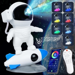 YOULIGHTS Night Light Astronaut Galaxy Projector, Cool Trendy Item, Starry Sky Nebula Light Led Light, Suitable for Bedroom Ceiling Room Decoration