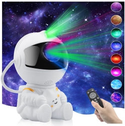 YOULIGHTS Astronaut Starry Sky Projector, Galaxy Projector Lamp, Night Light for Kids, Nebula Chandelier \w Remote Control, Birthday, Valentine's