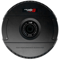 CERWIN VEGA Vpstx12 150W Rms Shallow Spare Tire Powered Active Subwoofer