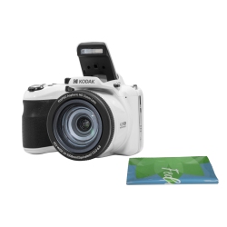 KODAK Pixpro Az425-Bk 20Mp Digital Camera (White) 42X Optical Zoom 24MM Wide Angle Lens 1080P Full HD Video 3" Lcd Vlogging Camera Plus A Bonus