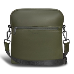 CHAMPS Onyx Collection Leather Crossbody Bag In Multicolor