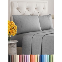 CGK King Size 4 Piece Sheet Set - Comfy Breathable & Cooling Sheets - Hotel Luxury Bed Sheets Deep Pockets, Easy-Fit, Soft & Wrinkle Free Sheets