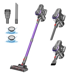 DEVOAC N300 Cordless Vacuum Cleaner, 6 In 1 Ultra-Lightweight Stick Vacuum, 2200Mah Battery Up to 40Mins Runtime, 40Kpa Powerful Vacuum for Hard