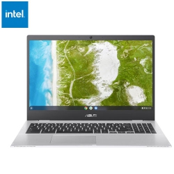 ASUS - Cx1 15.6" Chromebook - Transparent (Intel Celeron N4500/64GB/8GB Ram/chromeos) In Silver
