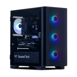 Quoted Tech Clarity Custom Gaming PC - Black (Ryzen 5 7500F, RTX 5060, 1TB SSD, 32GB RAM, Windows 11, AI Ready, 1 Year Warranty)