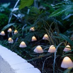 YOULIGHTS 16.5Ft Outdoor Solar Garden Lights, Cute Mushroom Shaped Decorative Lights, Mushroom Solar String Lights, Fairy String Lights for Garden