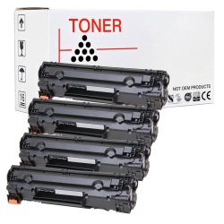 MAX SAVING - 4 Pack Cf283A Compatible Toner Cartridges for HP 83A Laserjet Pro Mfp