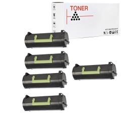 MAX SAVING - 5 Toner Cartridge Ms310 5K Compatible for Lexmark Ms310 (50F1H00) Fit Printer: Ms310D Ms310Dn Ms312Dn Ms315Dn Ms410D Ms410Dn Ms415Dn