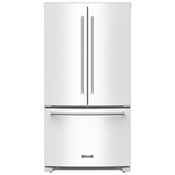 Réfrigérateur À Deux Portes 20 Pi³ 36 Po Avec Distributeur D'eau De Kitchenaid (Krfc136Rbs) - Inox Noir