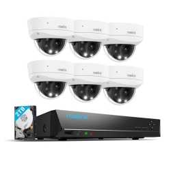 REOLINK Smart 4K 8Mp Ik10 Poe Security Camera System With 5× Optical Zoom And Spotlight Color Night Vision, 8Ch Nvr With 2Tb HDD, Rlk8-843V6
