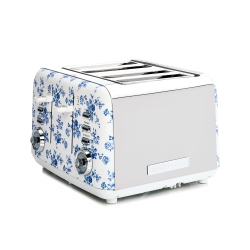 LAURA ASHLEY 4-Slice Toaster, China Rose
