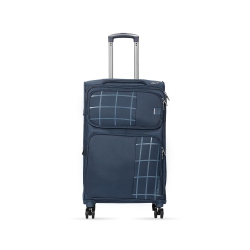 EMBLEM Falcon 24 Inch Checkin Softside Spinner Expandable Luggage - Blue