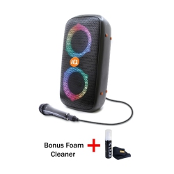 IQ Wave Party Water Resistant (Ipx4) Bluetooth Portable Speaker (Bonus Gadget Cleaner Included)