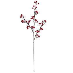 NORTHLIGHT Lighted Berries Christmas Spray - 29" - Warm In White