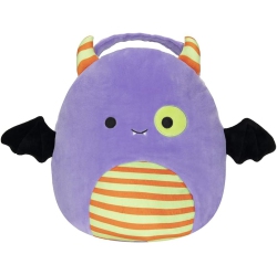 JAZWARES Squishmallows 10-Inch Blaze The Monster Plush Halloween Treat Pail - Ultrasoft Stuffed Plush Treat Pail, Official Kelly Toy Plush