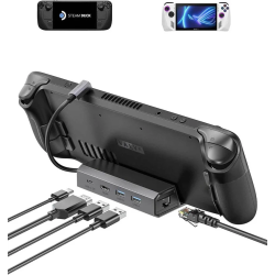 JSAUX 5-In-1 4K60Hz HDMI Docking Station for Steam Deck/rog Ally/legion Go/msi Claw, Steam Deck Dock (Hb0602) - In Grey