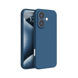 PANDACO Soft Shell Matte Case for Iphone 16 In Navy