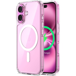 ORNARTO for Iphone 16 Case Magnetic, [Compatible \w Magsafe] Yellowing-Resistant Slim Cover, Upgraded 2-Layer Air-Buffer Corners Shockproof Phone