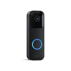 BLINK Video Doorbell | Two-Way Audio, HD Video, Motion And Chime App Alerts, And Alexa Enabled — Wired Or Wire-Free (Black)
