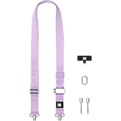 KODAK Multi-Purpose Camera Strap (Purple) - Quick-Release, Adjustable, Lightweight, Durable Metal Swivels, Neck Shoulder Strap for Slr, Compact