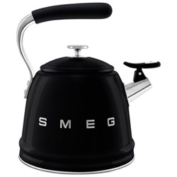 Smeg 50's Style Stovetop Kettle - 2.3L - Red/Stainless Steel