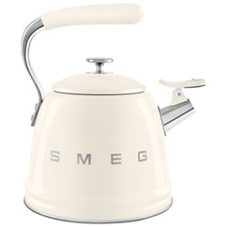 Smeg 50's Style Stovetop Kettle - 2.3L - Red/Stainless Steel
