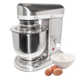GORILLAROCK Gr-302 Food Mixer | Commercial Mixer With Dough Hook, Wire Whip & Beater | Stainless Steel | 7L | 110V