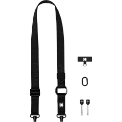 KODAK Multi-Purpose Camera Strap (Black) - Quick-Release, Adjustable, Lightweight, Durable Metal Swivels, Neck Shoulder Strap for Slr, Compact