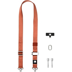 KODAK Multi-Purpose Camera Strap (Burgundy) - Quick-Release, Adjustable, Lightweight, Durable Metal Swivels, Neck Shoulder Strap for Slr, Compact